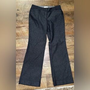 Loft size 4 Black & White striped Dress paints flair wide leg slacks